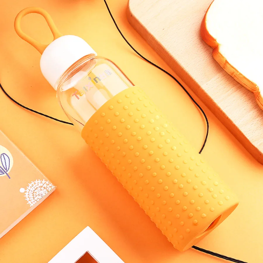 Корейский Стекло бутылка для воды милый кот &quotMy Bottle&quot 500 мл творческие