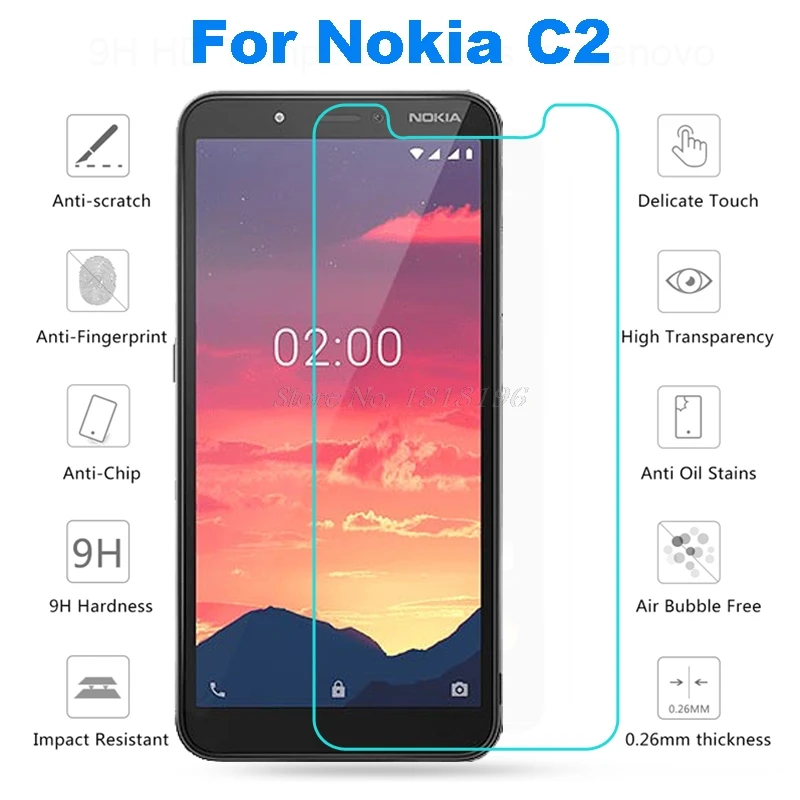 Протектор экрана для Nokia 2 glass 9H 2.5D Закаленное стекло Phone 2019 Защитная стеклянная
