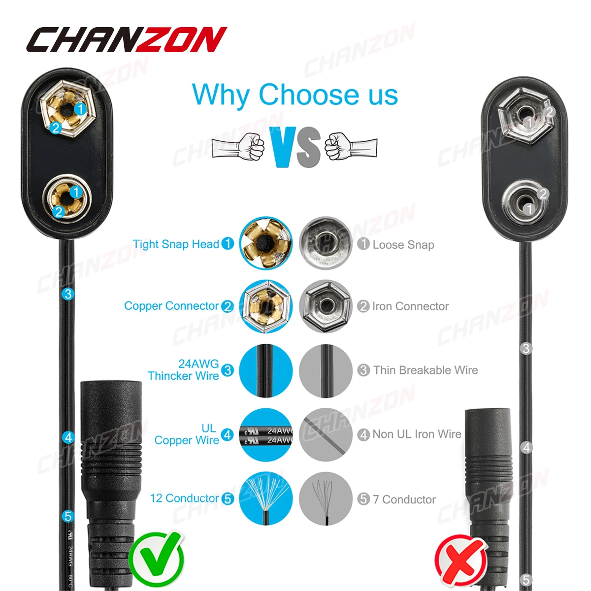 5 stücke 9 v batterie power dc stecker weiblich snap clip adapter 9 v draht halter kabel 9volt blei buchse stecker barrel für gitarre free g