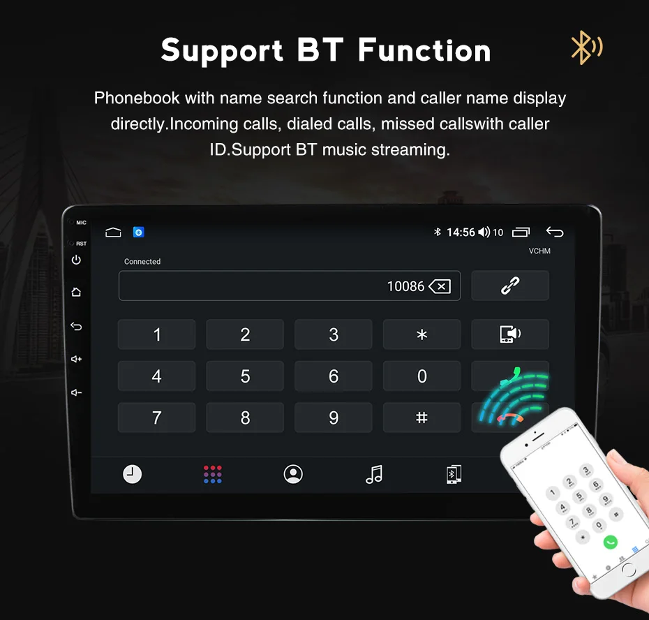 4 аппарат не привязан к оператору сотовой связи андроид 10 8Core 4G + 64G автомобильный