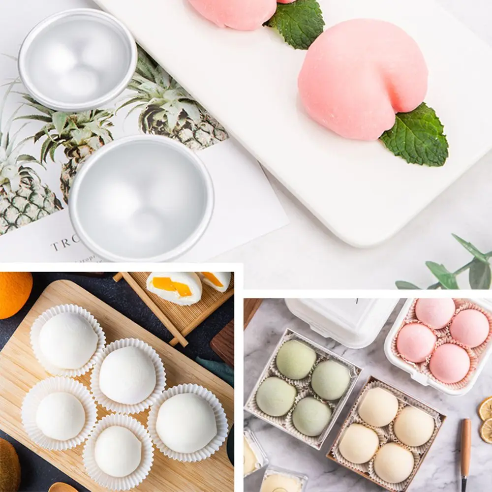 Форма для десерта Daifuku полукруглая форма 3D мочи снежок десерт из алюминиевого