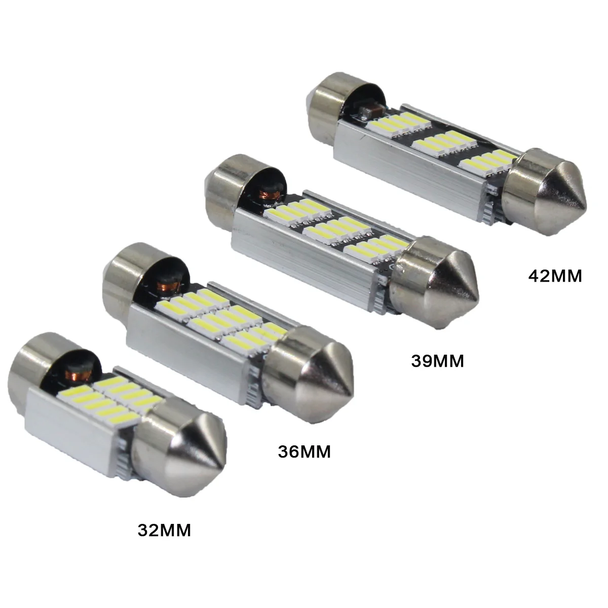 

2pcs C5W C10W LED Canbus Festoon 31mm 36mm 39mm 42mm Car Interior Reading Dome License Plate Light Trunk Lamp