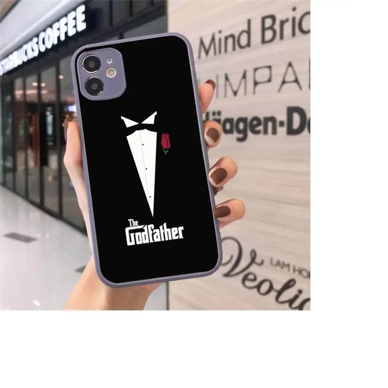 

The Godfather Movie Italian Mafia Phone Case Matte Transparent for iPhone 7 8 11 12 s mini pro X XS XR MAX Plus cover funda