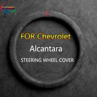 Alcantara Suede Leather Car Steering Wheel Cover Universal For Chevrolet Cruze Camaro Malibu XL Cavalier Equinox Car Accessories