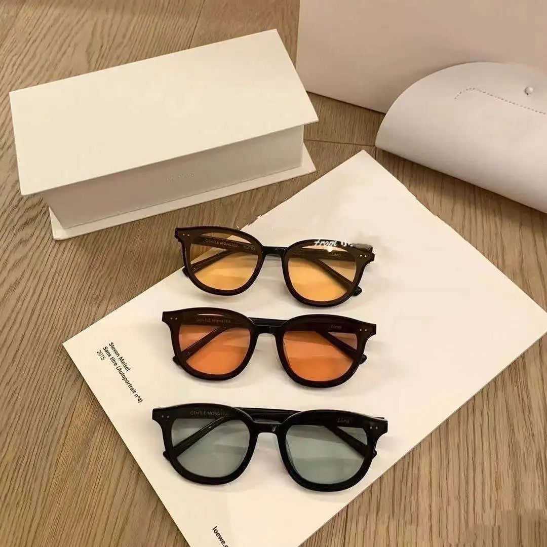 

Color UV-proof Sunglasses Retro Round Frame Men's Sunglasses