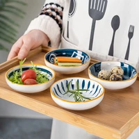 fancity retro style creative ceramic tableware household restaurant pottery dish rice bowl sauce dish dessert dish