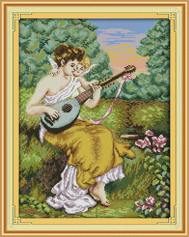 

Pipa girl cross stitch kit people 18ct 14ct 11ct count print canvas stitches embroidery DIY handmade needlework