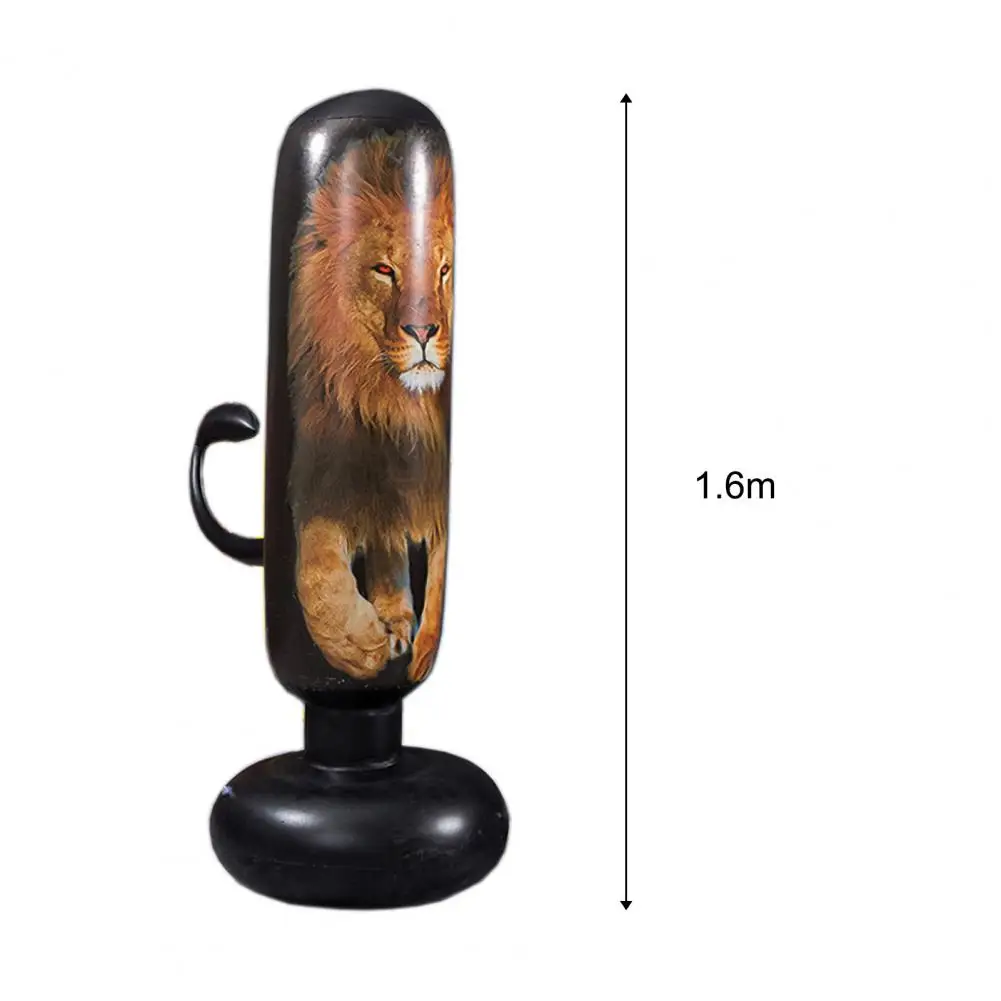 

PVC adult inflatable boxing column 1.6m three-dimensional thickening inflatable lion-shaped pressure release tumbler sand bag