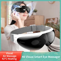 anlan 4d visual smart eye massage glasses wireless air compression 42%e2%84%83 hot eye massage large battery relieve eye fatigue massage