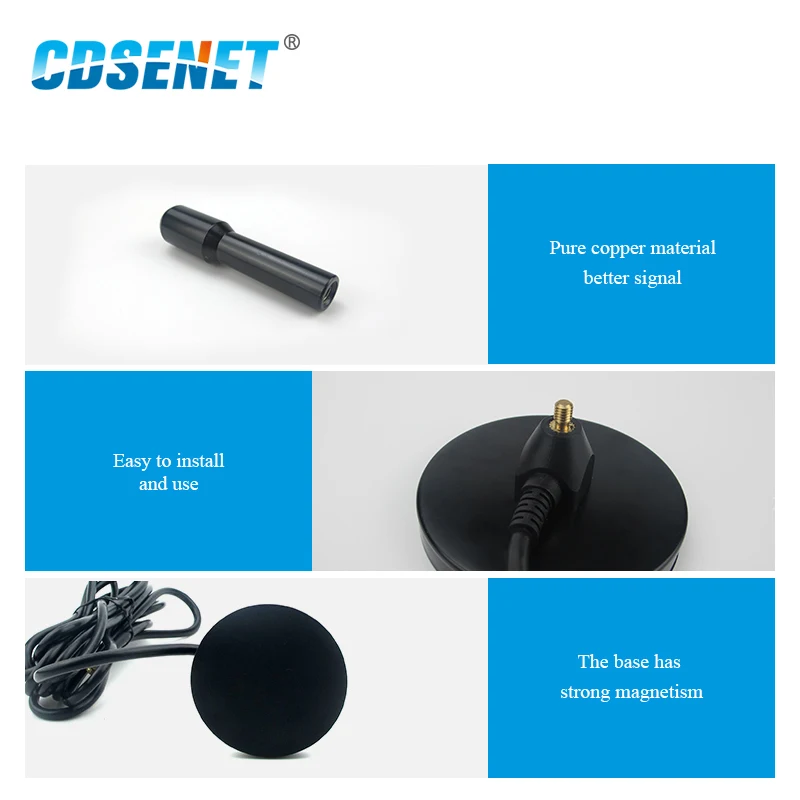 3M Feeder External Cable Sucker Omnidirectional Wifi Antenna Aeria Antenna SMA-J High Gain 5dbi Magnetic Base TX2400-TB-300