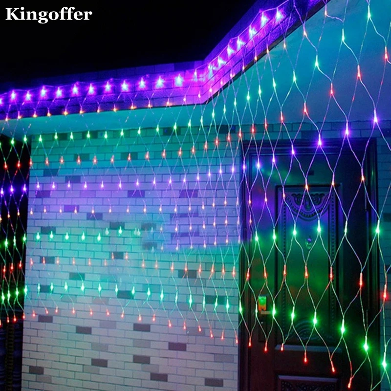 Светодиодные сетчатые светильники 220 В свадебные украшения Рождественская