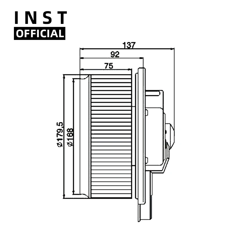 

Air Conditioning Fan AC A/C Blower Motor FOR CM4/5/6 12V