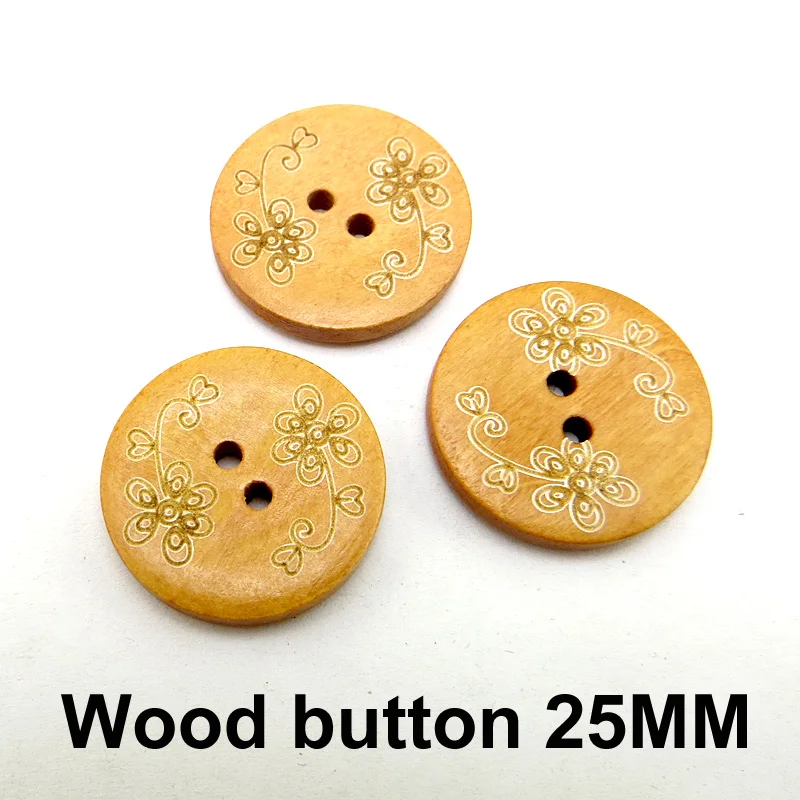 25 шт. деревянные пуговицы мм|brown wooden buttons|wooden buttonsbuttons buttons |