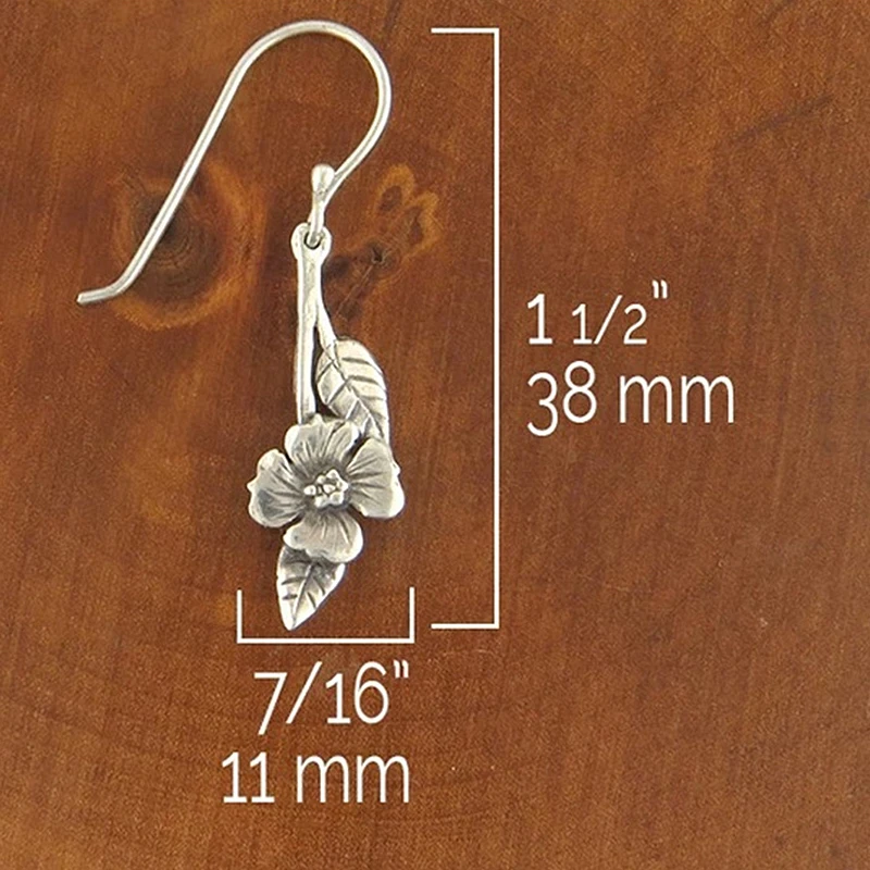 

Women Drop Earring Vintage Silver color Flower Leaves Dangle Earrings Statement for Girls Earings Fashion Jewelry 2020