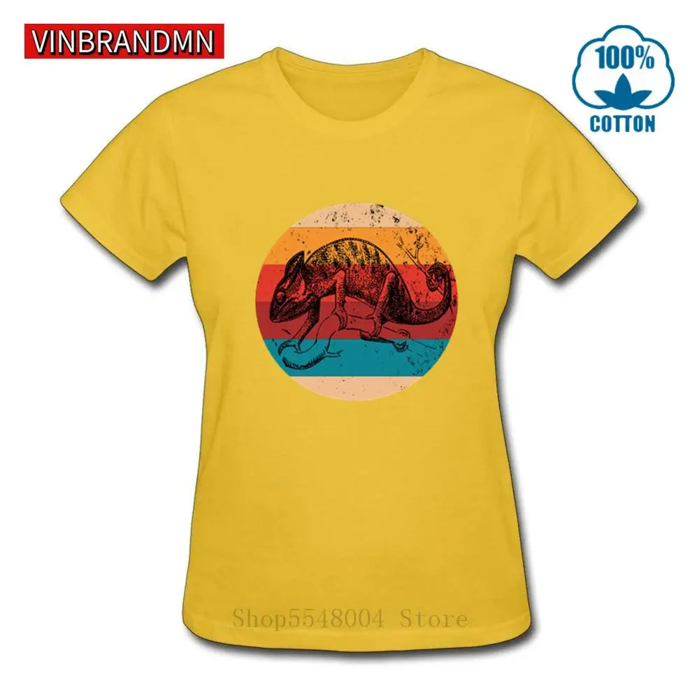 Женская Винтажная футболка с принтом в виде ящерицы силуэт рептилий стиле ретро