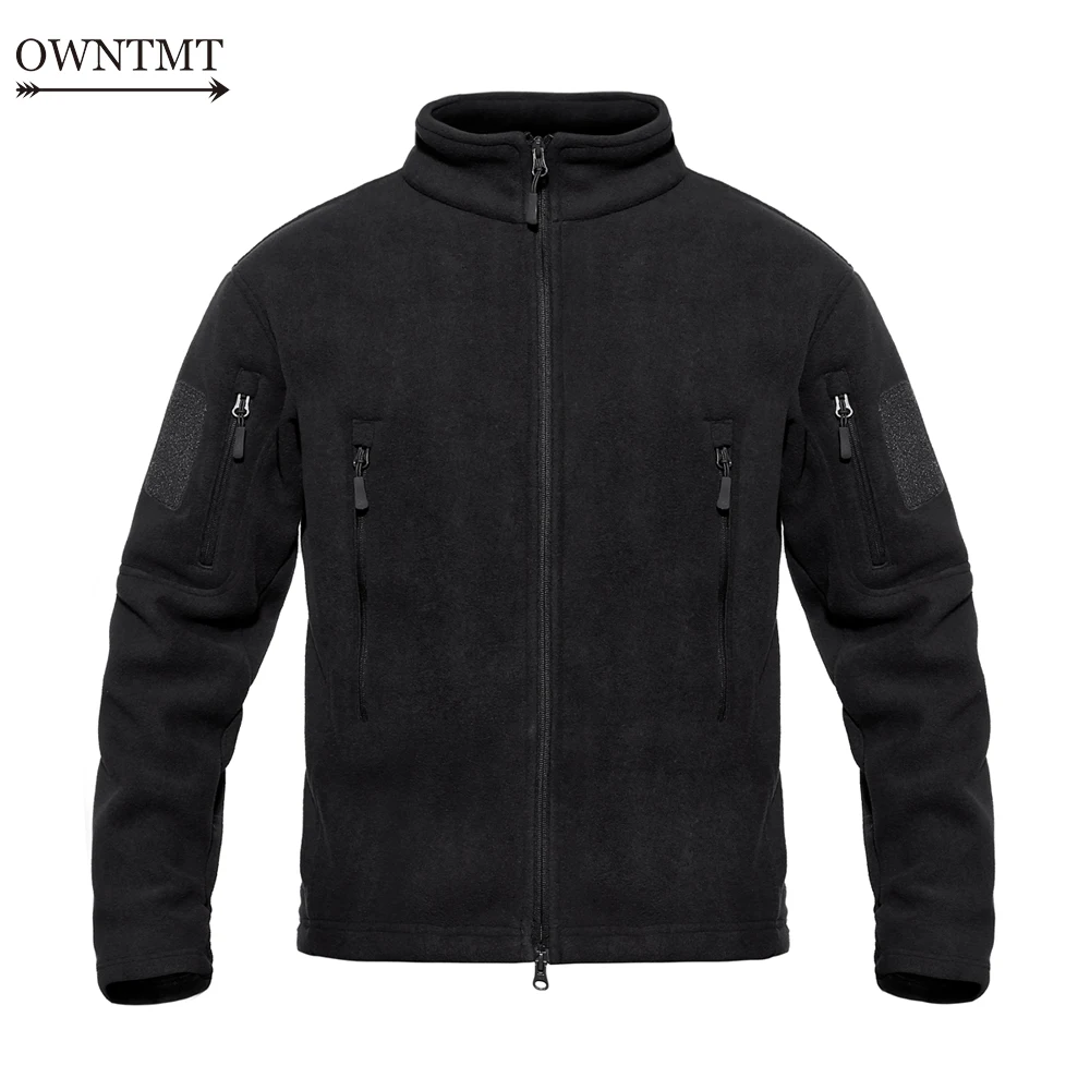 Зимняя флисовая куртка Мужская Утепленная Военная армейская пэчворк с