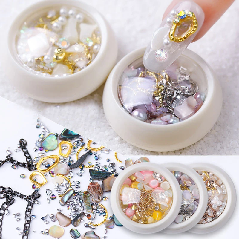 

Дизайн ногтей Блестящий полый сплав рамка бусины Стразы блестящие заклепки 3D Diy аксессуары для ногтей