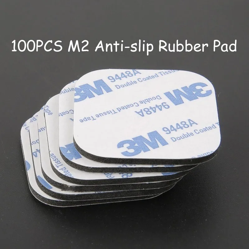 

100PCS 3M Anti-slip Rubber Pad 14x40x2mm Anti-slip Stickers Protect the Battery From Wear Fixed Accessory for RC Drone Battery
