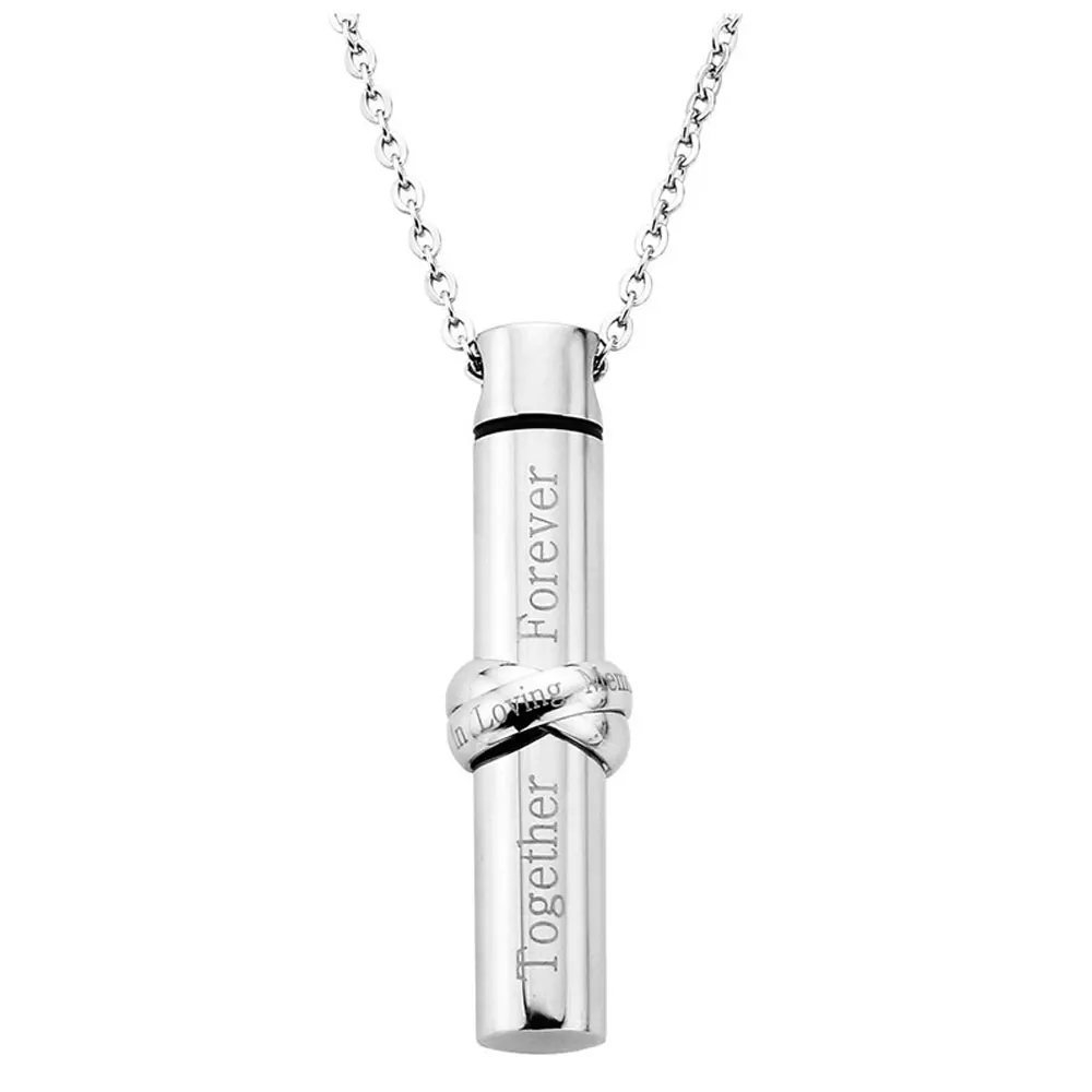 &quotВ любви памяти&quot кольцо с &quotВместе навсегда&quot цилиндр кремации ювелирные