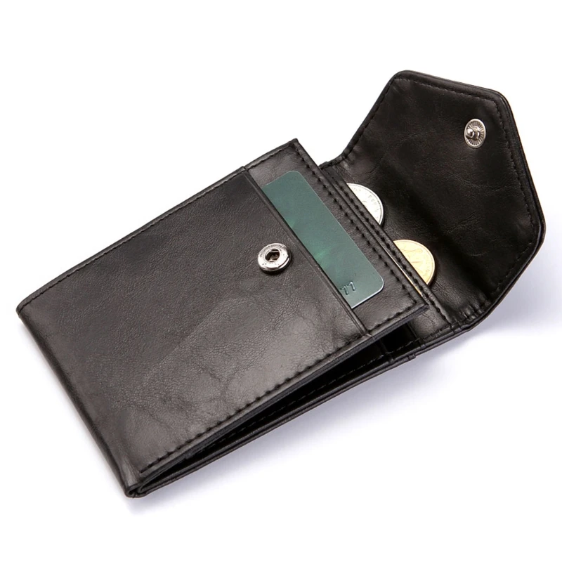

Men's Business PU Leather Wallet Pocket Credit Card Holder Slim Change Pocket Purse