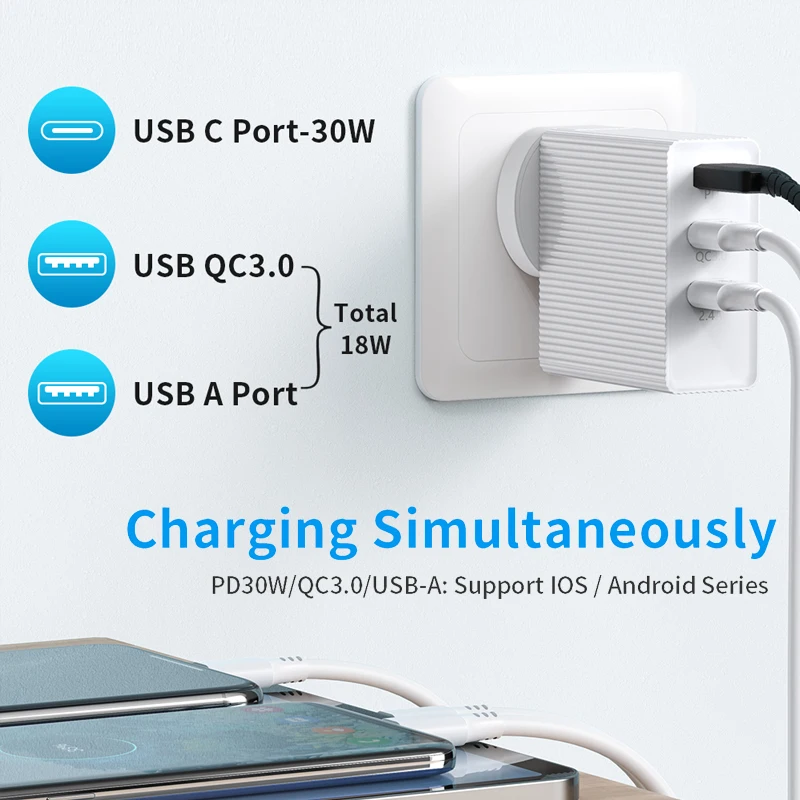 schitec quick charge 4 0 3 0 qc pd charger 45w qc4 0 qc3 0 usb type c fast charger for iphone 12 x xs 8 xiaomi phone pd charger free global shipping