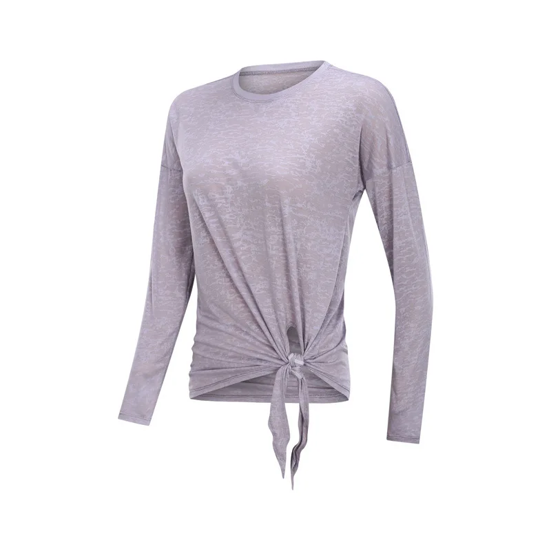 Oyoo Свободный Топ с длинным рукавом для тренировок зимняя одежда йоги