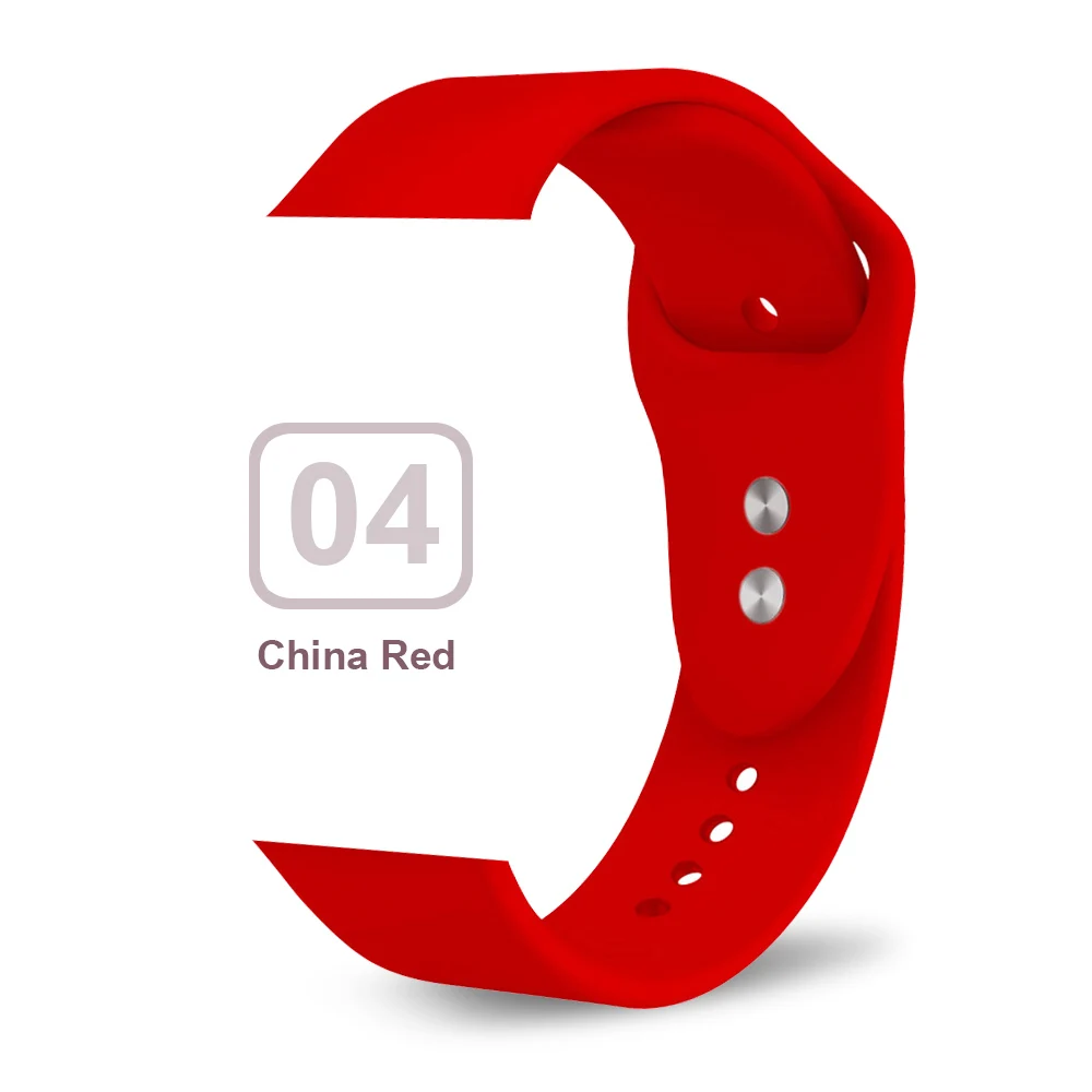 Мягкий силиконовый сменный спортивный ремешок для 38 мм Apple Watch Series1 2 3 4 5 42 мм наручный браслет ремешок для iWatch Sports Edition - Цвет ремешка: China Red