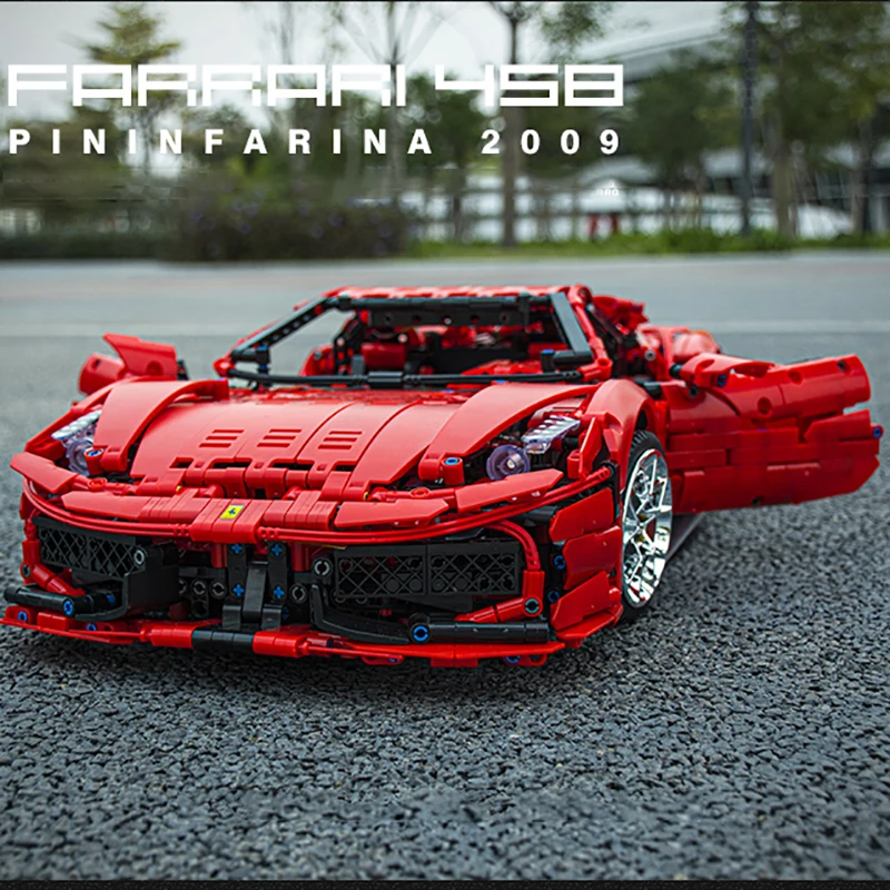 В наличии совместимый с 42125 Ferrari 488 458 Super racing car строительные блоки кирпичи игрушки