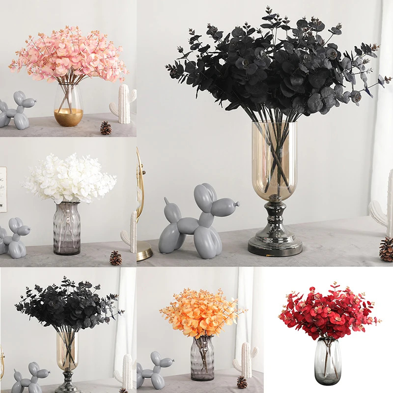 Искусственные цветы эвкалипта букет бутоны свадебное украшение для дома