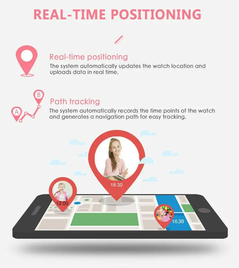 Studyset дети Смарт часы анти-потеря тревожный монитор Smartwatch