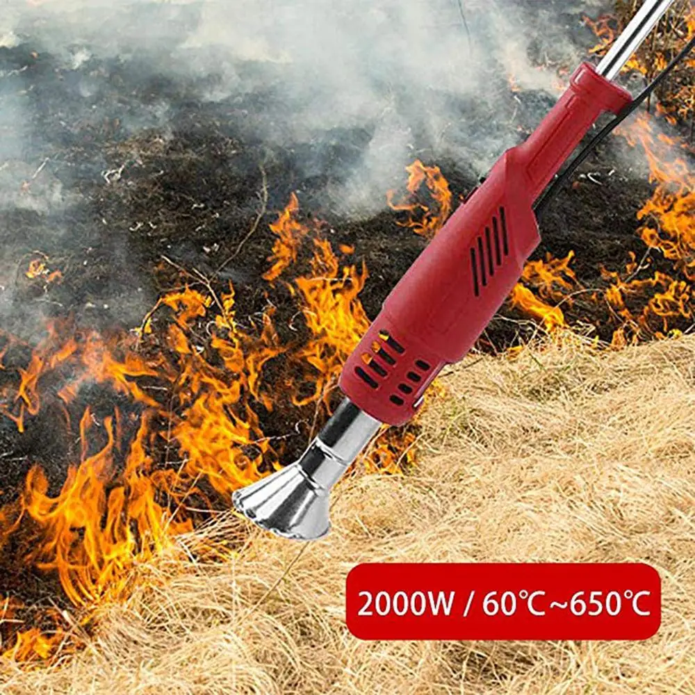 

PROSTORMER 2000W Electric Thermal Weeder Grass Burner AC Hot Air Weeder Safe Fast Flame Garden Tool Portable