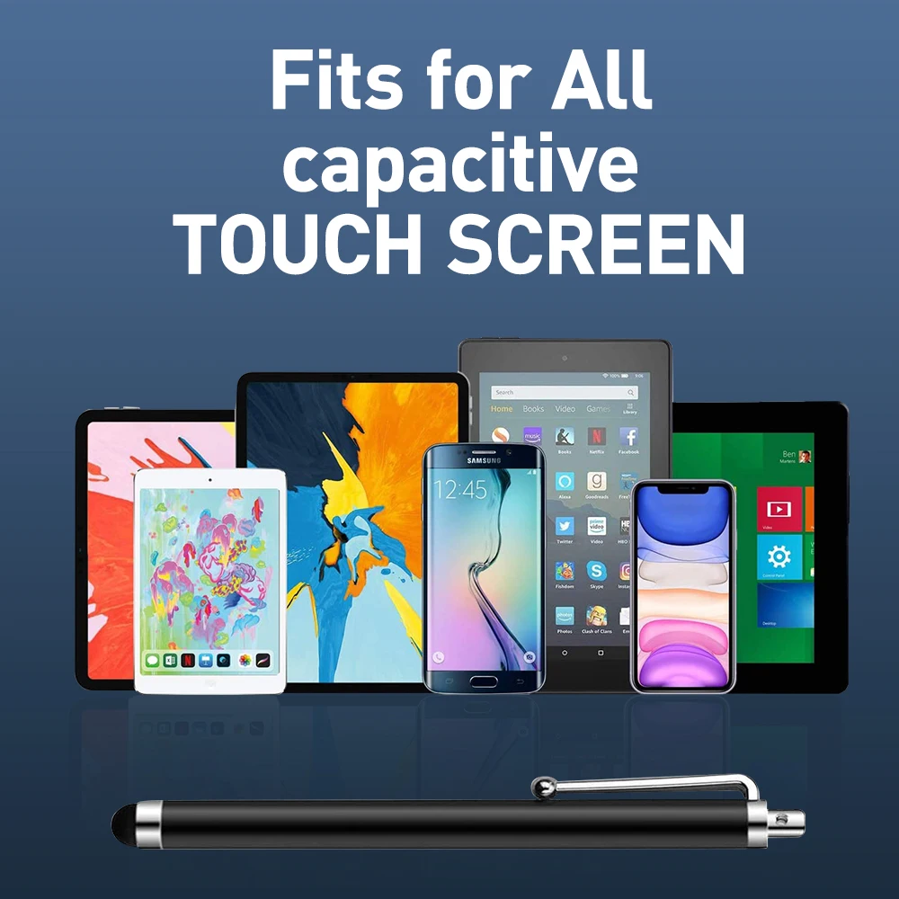 10pcs/lot Universal Stylus Pen Capacitive Screen Touch Pens Multi Color Drawing Click Pencil for Tablet Android Mobile Phone | Компьютеры
