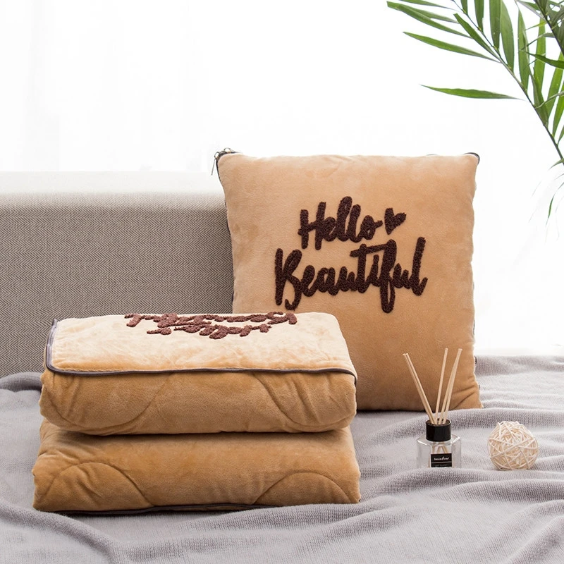 Зимняя утолщенная Автомобильная подушка одеяло Двойная для спины кровати