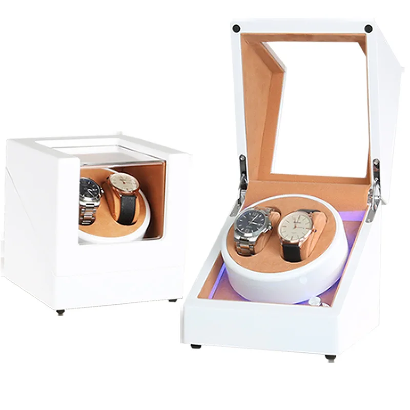 Автоматическая коробка для намотки часов роскошный светодиодный лайтбокс