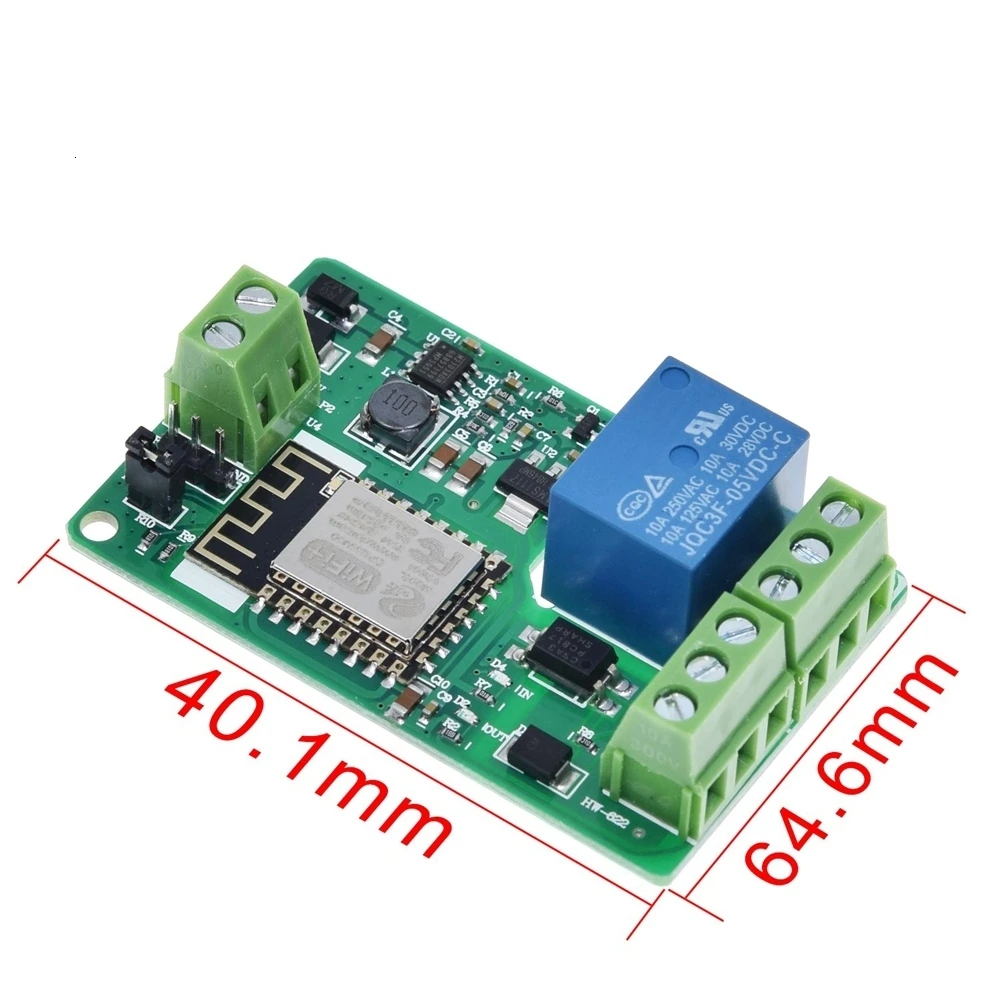 ESP8266 ESP-12F триггерный релейный модуль 10A 220V Сетевой реле WI-FI модуль Вход DC 7V~ 30 в 4 слоя доска телевизоры Вход автоматическая защита