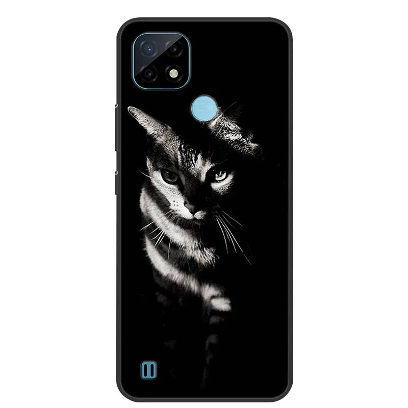 for oppo realme c21y case cool black series soft silicon cover for realme c21 c25 c25s phone cases protective realmi c 21 y capa free global shipping