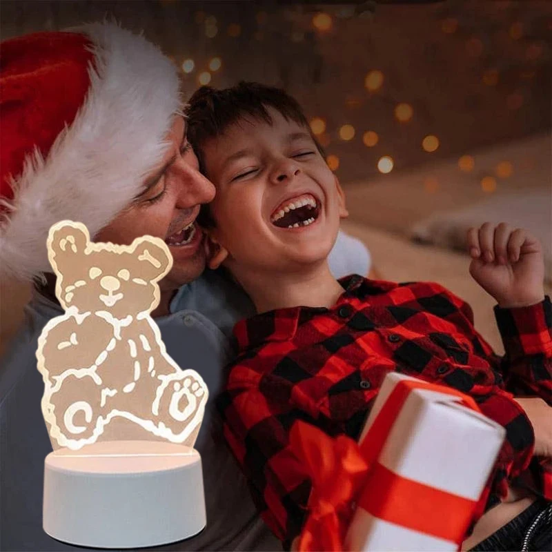 

3D Visualization Lamp Small Cute and Lovely 3D USB Desk Lamp Night Light FAS6