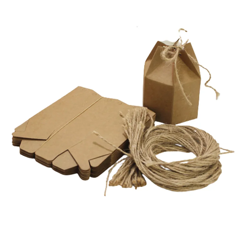 

Candy Gift Boxes Hexagon Shape Candy Box Wedding Favors Cake Gift Packaging Boxes High Quality Birthday Party Supplies Wholesale