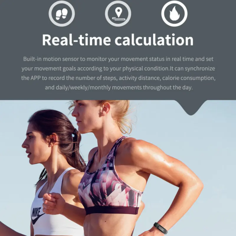 Смарт браслет с пульсометром и тонометром водостойкий|Смарт-браслеты| |