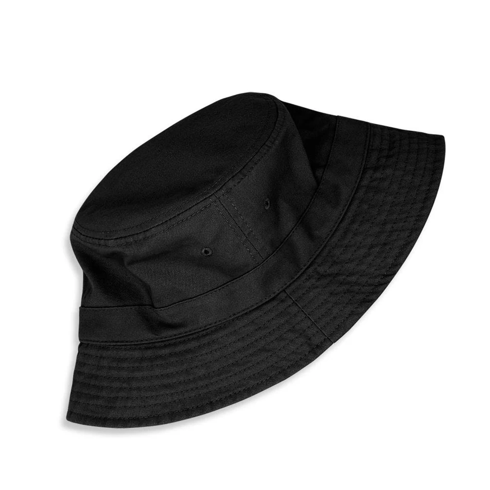 

Fashion Solid Color Bucket Hat Women Men cotton summer Outdoor Fishing Hiking Travel Beach Fisherman Sun Visor Caps Black