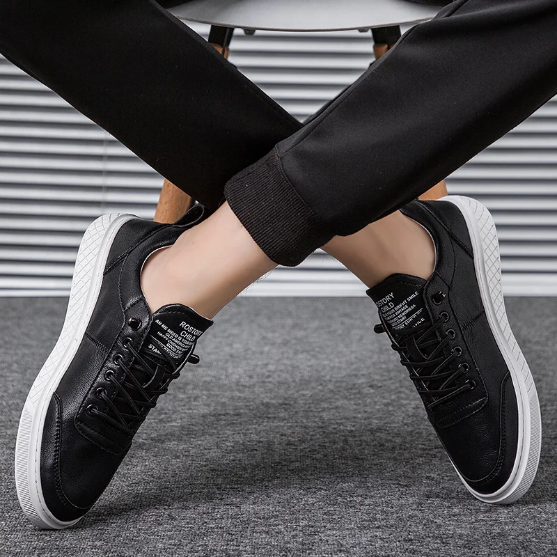 

Luxury Brand Men Shoes real Leather Casual Shoes Mens Krasovki outdoor Spring Autumn Lace Up Men Tenis Fashion Sneakers shoes