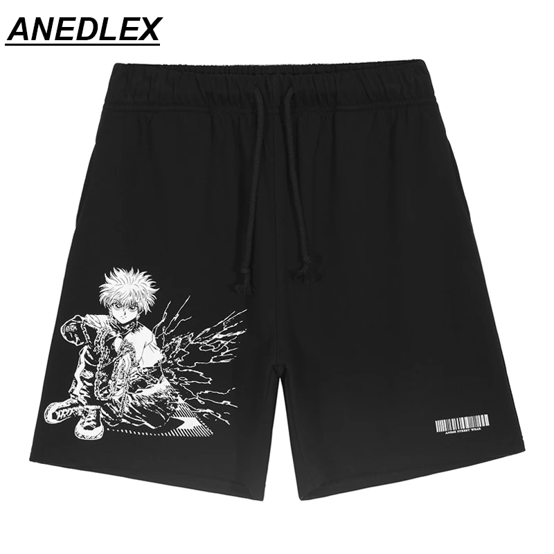 Брюки мужские хлопковые в стиле хип-хоп повседневные штаны с принтом японского