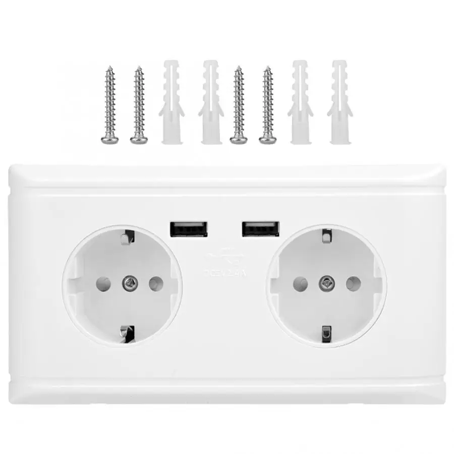 Настенная розетка европейского стандарта 220 В многофункциональная настенная с
