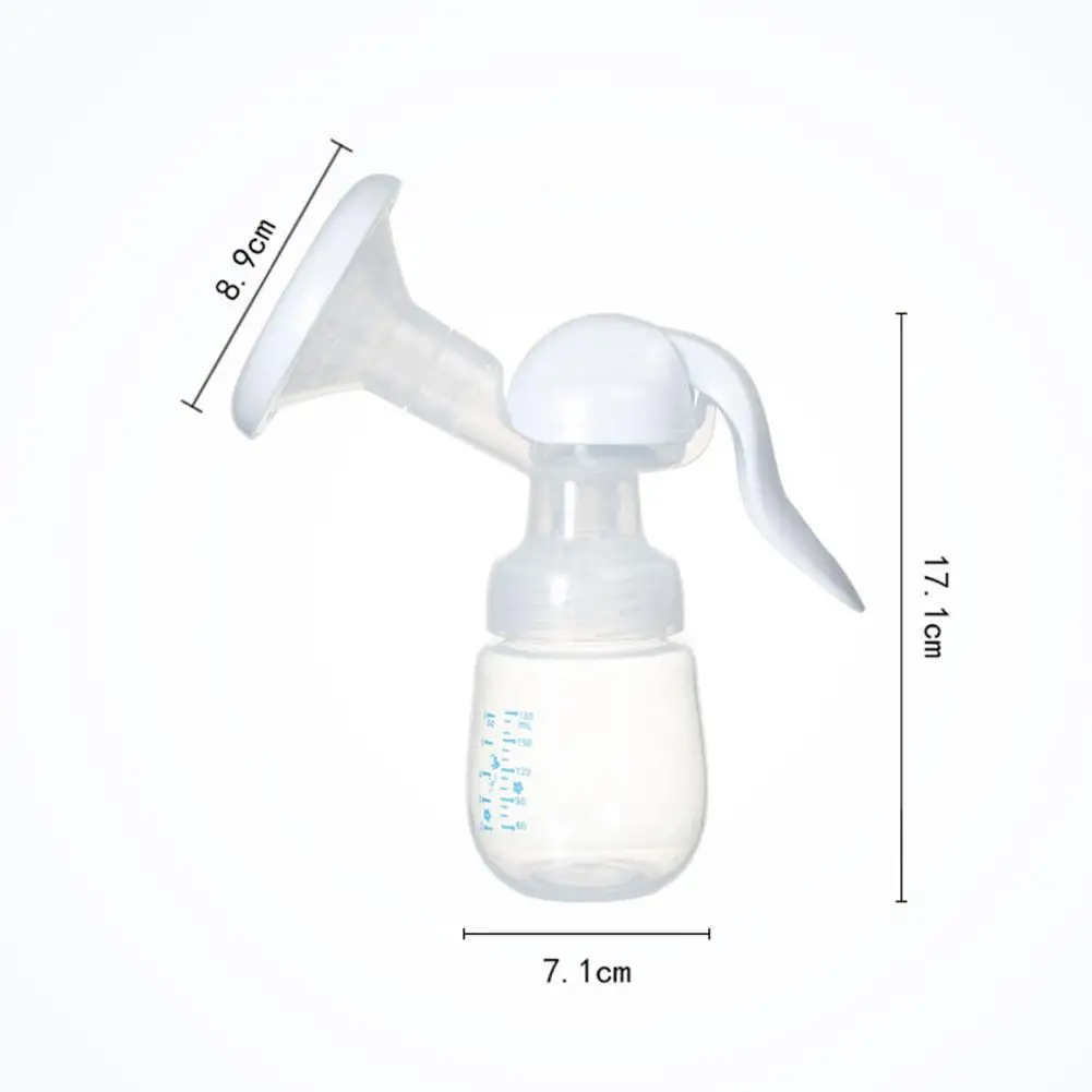 

Manual Press Style Breast Pump with Milk Bottle Nipple Function