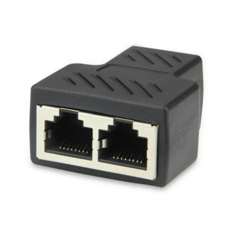 Разветвитель сетевого кабеля RJ45 сетевой переходник с прямой головкой