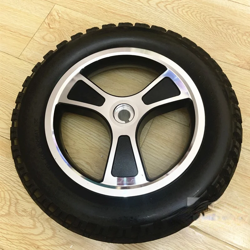 12 inch aluminum alloy inflation-free tire hub wheel, motor drive wheel, for wheelchair scooter wheel with tires for phub-12wn