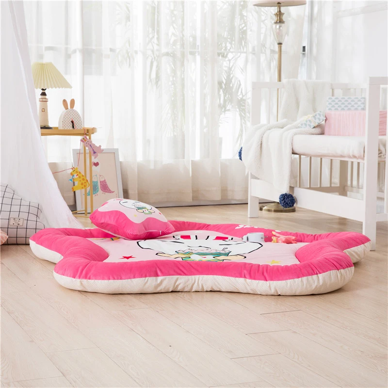 Детский игровой коврик babyinside утолщенный мультяшный бархатный напольный с