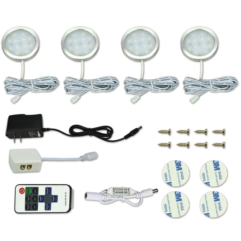 4/6 шт./компл. 12V под шкаф светильник Беспроводной Кухонные шкафы в лестницы