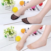 1pair high heels cushions anti slip silicone dotted invisible forefoot insoles