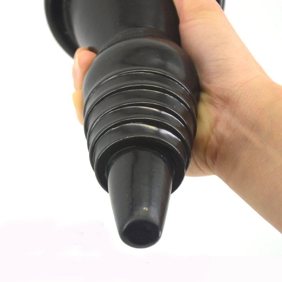 Большая Анальная пробка с резьбовой головкой большой фаллоимитатор треугольная